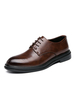 Chaussures Habillées Pour Hommes Élégantes Bout Rond Sangle Réglable En Cuir PU