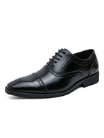 Chaussures Habillées pour Hommes Mode Bout Carré Sangle Réglable en Cuir PU