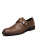Chaussures habillées pour hommes Mode Bout rond Boucle Chaussures en cuir Synthétique Boucle