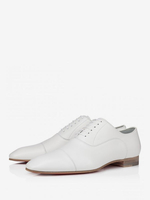 Chaussures habillées pour hommes Oxford blanches à bout carré pour mariage et bal