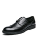Chaussures Habillées pour Hommes Qualité Bout Rond Sangle Réglable Cuir PU
