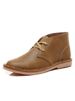 Chaussures homme bottines homme kaki en PU à lacets