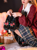 Chaussures Lolita académiques Escarpins Lolita en cuir PU à bout rond avec nœuds noirs