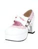 Chaussures lolita avec noeuds et talon épais Déguisements Halloween