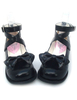 Chaussures lolita belles en Synthétique avec bracelets et noeud Déguisements Halloween