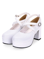 Chaussures Lolita classiques à lanières et chaussures à talons hauts Déguisements Halloween