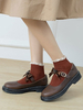 Chaussures Lolita classiques Chaussures Lolita plates en cuir Synthétique marron foncé