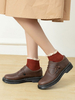 Chaussures Lolita classiques Chaussures Lolita plates en cuir Synthétique marron foncé