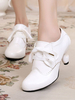 Chaussures Lolita classiques Roudn Toe Lace Up Synthétique Chaussures Lolita blanches Déguisements Halloween