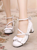 Chaussures Lolita douces Escarpins Lolita à talons en Synthétique avec lanière et bride en Synthétique Déguisements Halloween