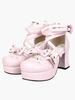 Chaussures Lolita en Synthétique noir orné de creux en coeur Déguisements Halloween