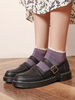 Chaussures Lolita Escarpins Lolita plats en cuir Synthétique noir Déguisements Halloween
