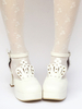 chaussures lolita exquises blanc unicolore à bout rond Déguisements Halloween
