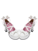 Chaussures lolita exquises en Synthétique blanc à talons épais Déguisements Halloween