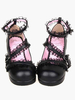 Chaussures Lolita exquises Synthétique noir Déguisements Halloween