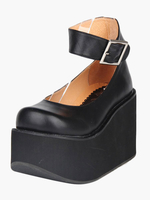 Chaussures lolita noires Déguisements Halloween