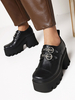 Chaussures Lolita Steampunk Lolita Noir Toile PU Cuir PU Daily Casual Lolita Chaussures