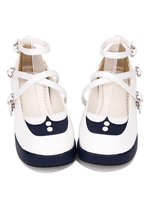 Chaussures Lolita Sweet Lolita Chaussures Deux Lolita Deep Lolita Bleu Déguisements Halloween