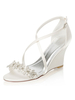 Chaussures mariée talon haut boucle réglable