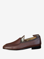 Chaussures mocassins à bout rond en cuir de vache pour hommes chaussures de bal de mariage