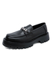 Chaussures Mocassins Homme Cuir PU Confortable Détails Métalliques Slip-On