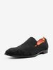 Chaussures Mocassins Homme Slip-On Bout Carré Tissu Pailleté