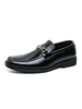 Chaussures Mocassins Homme Slip-On Détails Métalliques Bout Rond Cuir PU