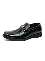 Chaussures Mocassins Homme Slip-On Détails Métalliques Bout Rond Cuir PU