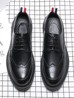 Chaussures mocassins noires pour hommes Slip-On Bout pointu Chaussures en cuir PU