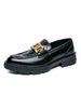 Chaussures Mocassins Pour Homme Cuir PU Confortable Détails Métalliques Slip-On