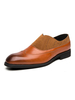 Chaussures mocassins pour hommes à la mode en cuir PU à enfiler