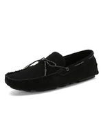 Chaussures mocassins pour hommes Chaussures à enfiler en métal à bout rond