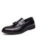 Chaussures mocassins pour hommes confortables en cuir PU à enfiler