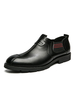 Chaussures mocassins pour hommes confortables en cuir PU à enfiler