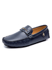 Chaussures mocassins pour hommes confortables en cuir PU avec sangle de moine sans lacet