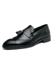 Chaussures mocassins pour hommes en cuir PU confortables à enfiler