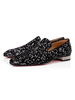 Chaussures mocassins pour hommes en soie confortable et à pois en satin à enfiler