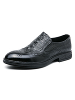 Chaussures Mocassins pour Hommes Mode Cuir PU Slip-On