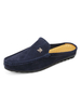 Chaussures mocassins pour hommes pantoufles bleues confortables en cuir PU