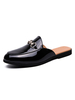 Chaussures mocassins pour hommes populaires en cuir PU Détails en métal Artwork Slip-On Casual Lofers