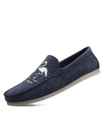 Chaussures mocassins pour hommes populaires en cuir PU Détails en métal Chaussures décontractées à enfiler