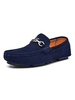 Chaussures mocassins pour hommes populaires en cuir PU Détails en métal Slip-On Blue Casual Shoes