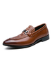 Chaussures Mocassins Pour Hommes Slip-On Bout Pointu Cuir PU