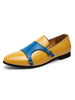 Chaussures Mocassins Pour Hommes Slip-On Monk Strap Bout Rond Cuir PU