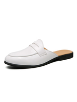 Chaussures Mocassins Pour Hommes Slip-On Monk Strap Bout Rond Cuir PU