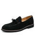 Chaussures Mocassins Pour Hommes Slip-On Pompons Bout Rond Cuir PU