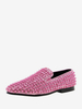 Chaussures Mocassins Pour Hommes Tissu À Paillettes Rivets Illustration Slip-On