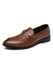Chaussures Oxford pour homme Oxfords modernes en cuir PU à bout rond et bout rond