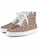 Chaussures pailletées à tige haute