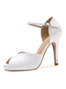 Chaussures Peep Toe talon aiguille Détails Métal Simple Slip-On cheville sandales sangle